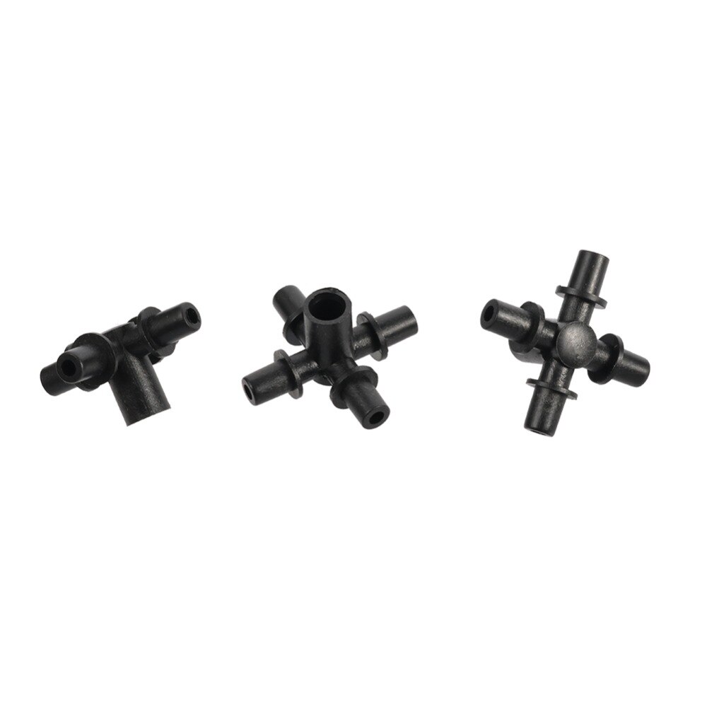 3 Bộ chia ống tưới vườn Hệ thống kết nối vòi phun 4 chiều 6mm