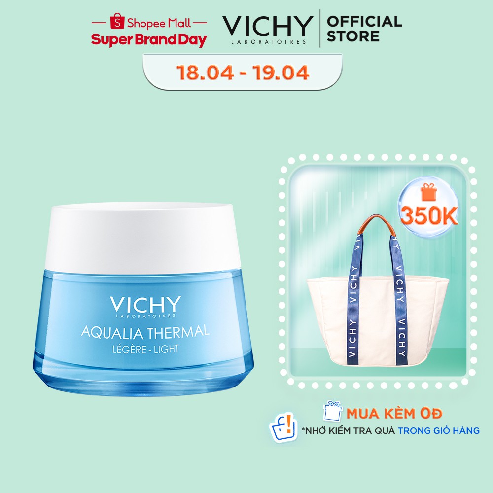 Kem dưỡng ẩm cung cấp nước cho da căng mịn ẩm mượt Vichy Aqualia Thermal Rehydrating Cream-Light 50ml | BigBuy360 - bigbuy360.vn