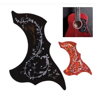 Miếng dán chống xước Guitar họa tiết hoa lá, chim