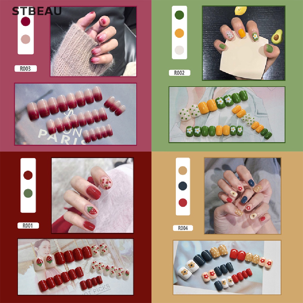 [Hàng mới về] Miếng dán trang trí móng tay hình Santa Claus hợp thời trang