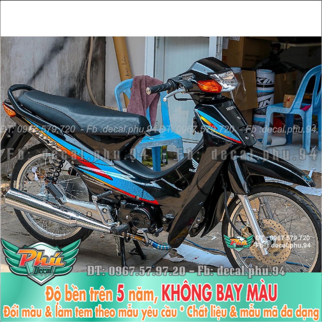 Tem Rời Wawe nhỏ xanh đen (K) -1