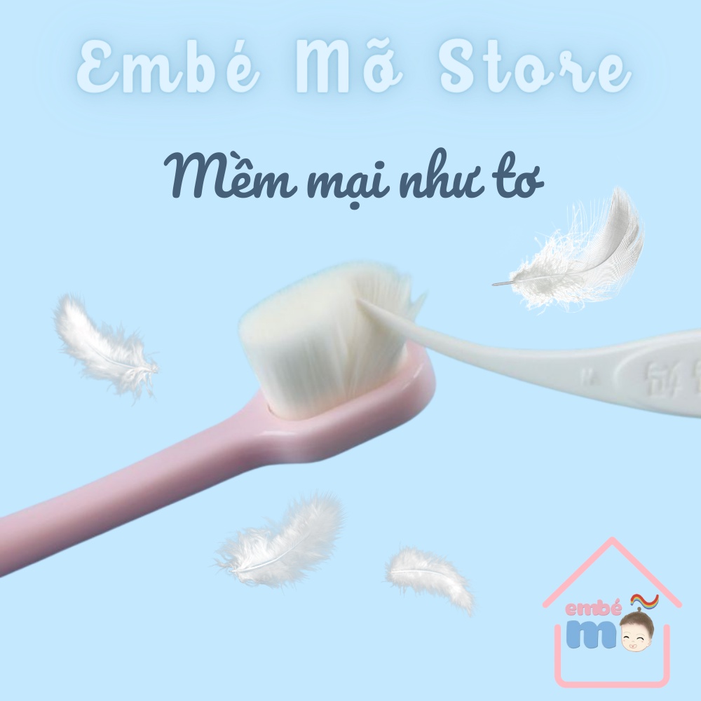 Bàn Chải Đánh Răng Cotton Hình Gấu Bàn Bàn Chải Lông Tơ Siêu Mềm Cho Bé - Embé Mỡ
