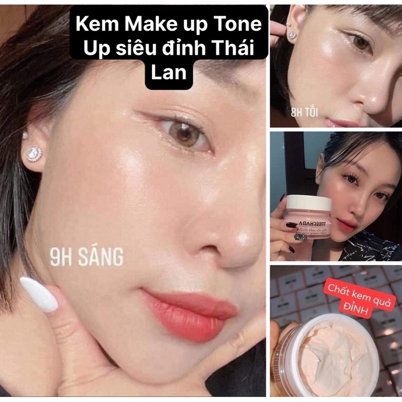 KEM MAKEUP NÂNG TONE + DƯỠNG DA + CHỐNG NẮNG TREE CHADA