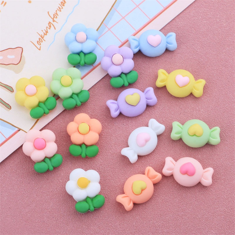 Kẹp Tóc Hình Chiếc Giày Mini Bằng Resin Màu Kẹo Trang Trí Đẹp Mắt