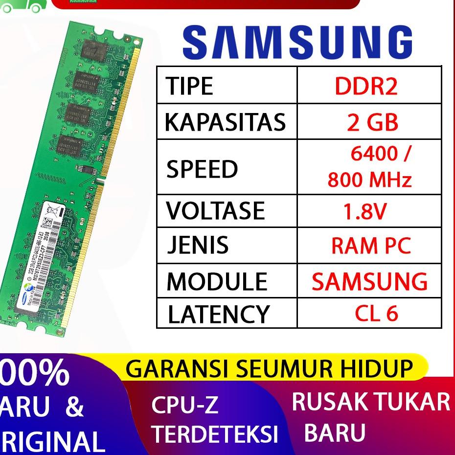 _➺ Máy tính SAMSUNG DDR2 2GB MHz 1.8v 2GB