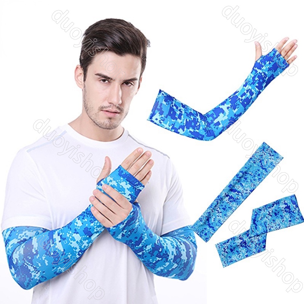 Vỏ Bọc Cánh Tay Bằng Lụa Lạnh Chống Tia UV Khi Lái Xe Mô Tô