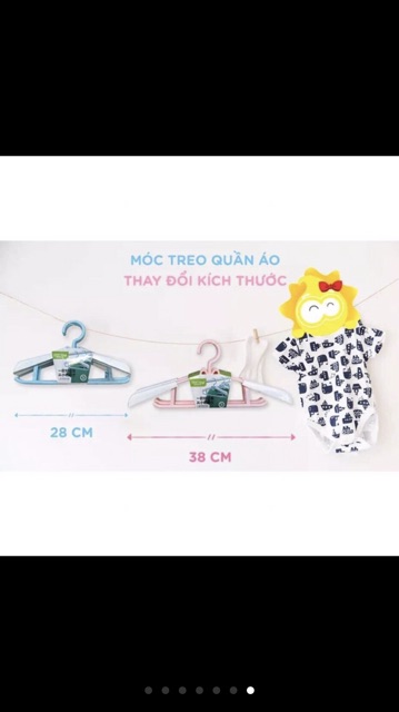 Bộ 5 Móc quần áo Thông minh cho bé (1 set 5 cái)