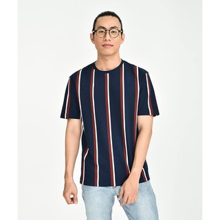 Áo thun sọc đứng 3 màu (Xanh lá/Xanh navy/Đen)