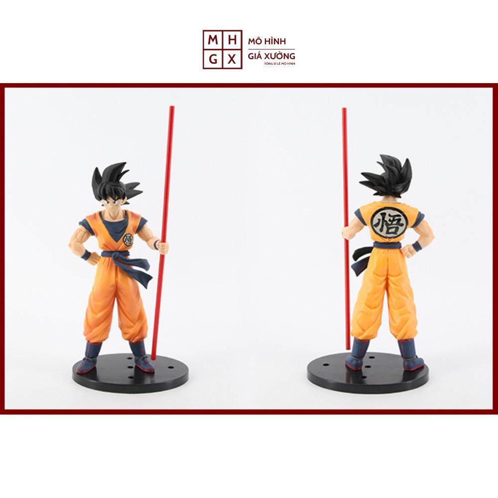 Mô hình Dragon Ball  SonGoku cầm gậy siêu đẹp cao 27cm figure mô hình 7 viên ngọc rồng dragon ball mô hình giá xưởng