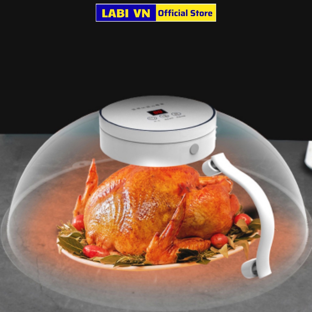 Lồng Bàn Điện Thông Minh LABI VN LB062 3 tác dụng kép Làm nóng chín thực phẩm - Khử khuẩn đồ dùng - Che đậy ruồi muỗi