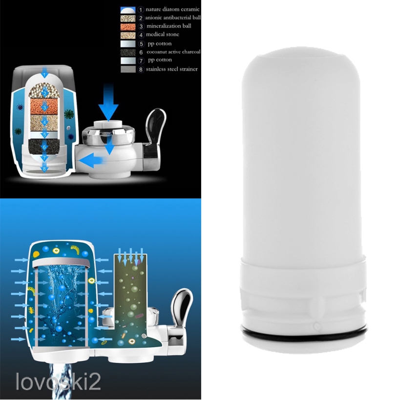 Replace Ceramic Faucet Tap Water Filter Cartridge for Kitchen Bathroom