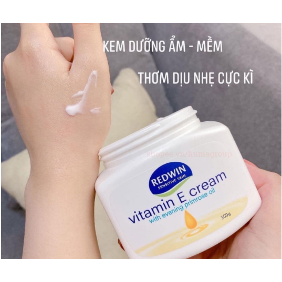 Kem dưỡng da mềm mịn Vitamin E Úc Redwin Cream 300g