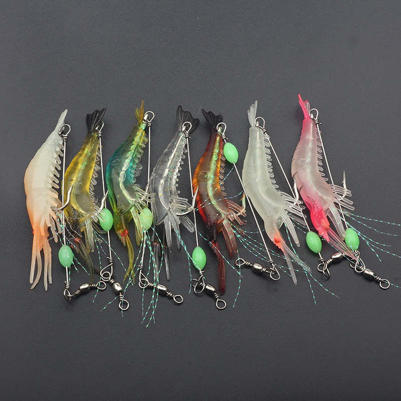 Set 7 Mồi Giả Câu Cá 8.5cm/6g Bằng Silicon Mềm