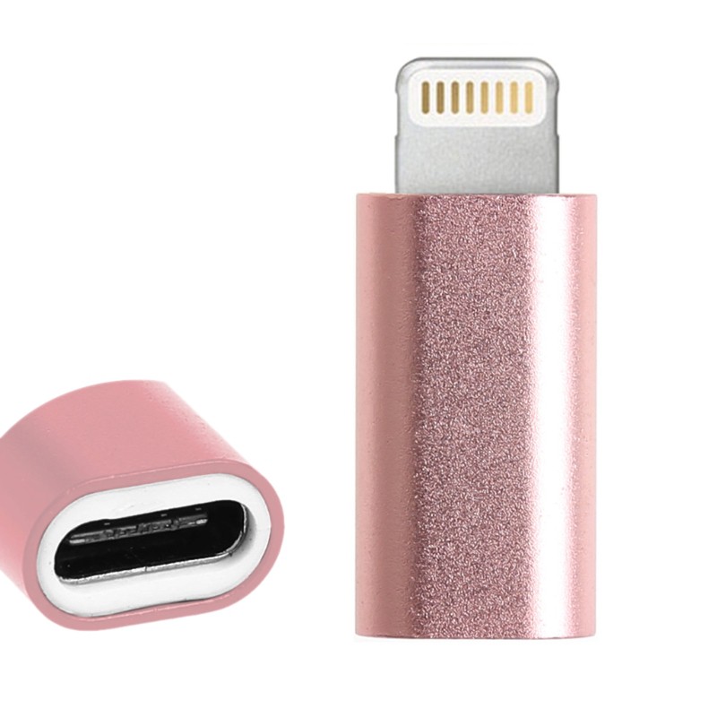 Đầu chuyển đổi USB Type C lỗ cắm sang Lightning 8 chấu thích hợp cho máy tính bảng điện thoại máy nghe nhạc Apple