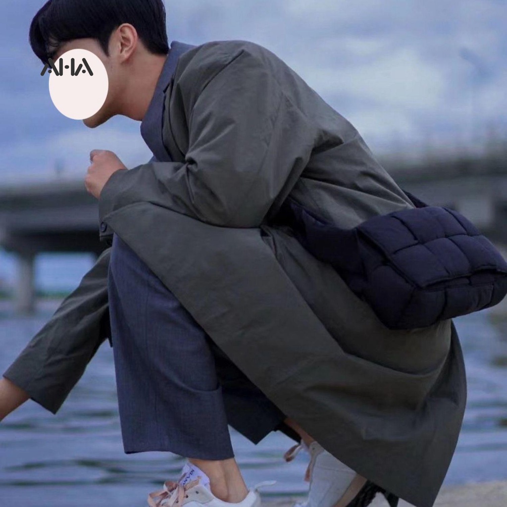 Túi đeo chéo vai AHA official bằng xốp thời trang phong cách dành cho nữ