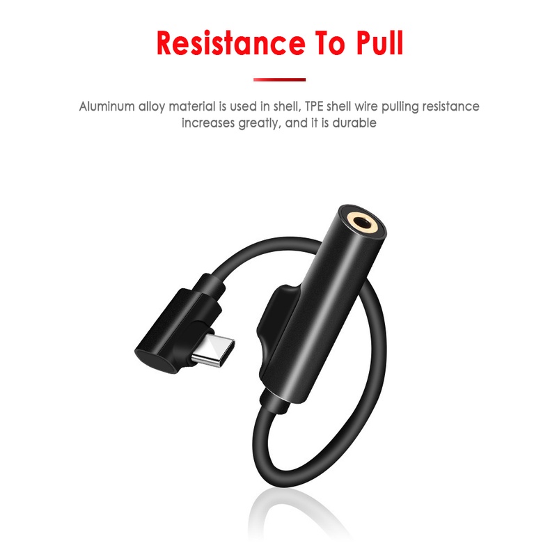 Cáp Chuyển Đổi Giắc Cắm Tai Nghe Type C Sang 3.5Mm Hỗ Trợ Sạc Cuộc Gọi Bài Hát