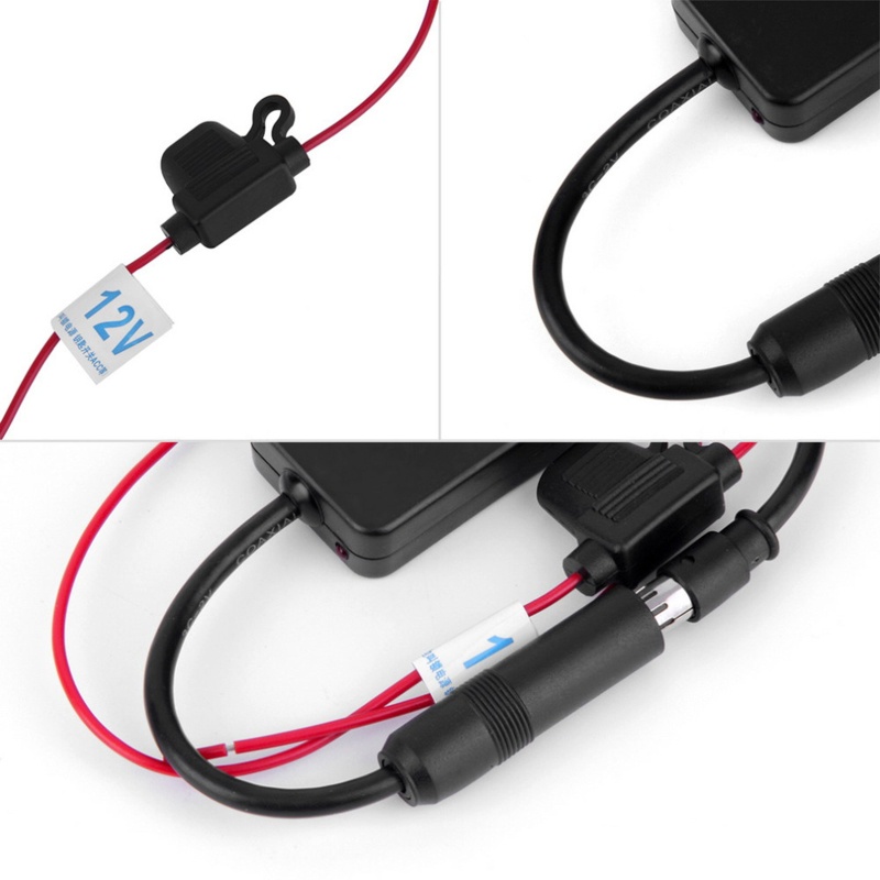 Ăng Ten Khuếch Đại Tín Hiệu FM 12V Tự Động Cho Xe Hơi / Tàu Thuyền