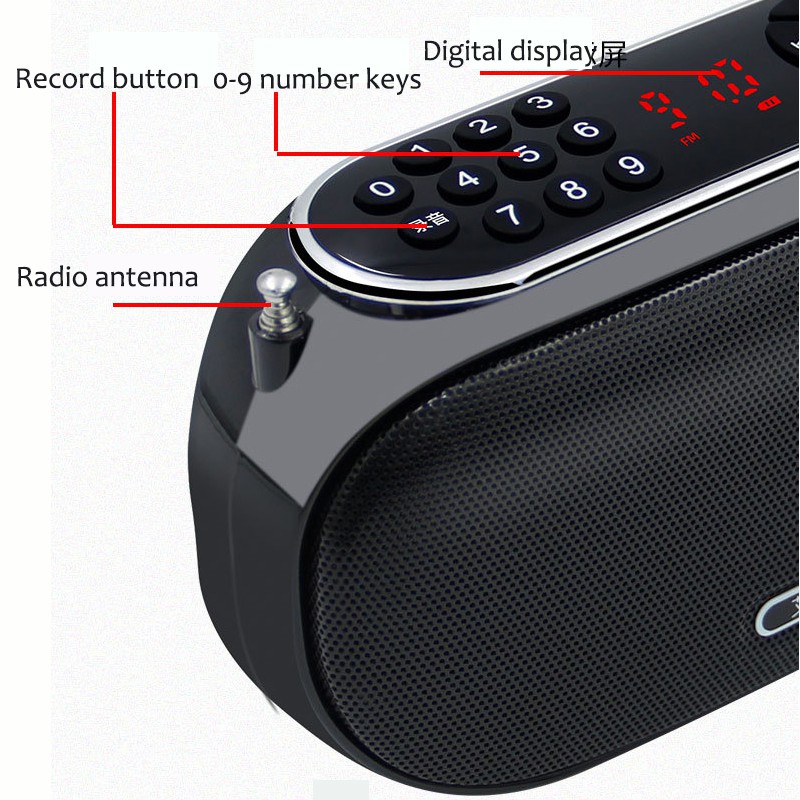 Loa bluetooth J19 loa đài di động để bàn, đa chức năng nghe gọi HD, FM, TF, đầu USB, ngõ vào AUX, hỗ trợ đàm thoại rảnh tay ngoài trời