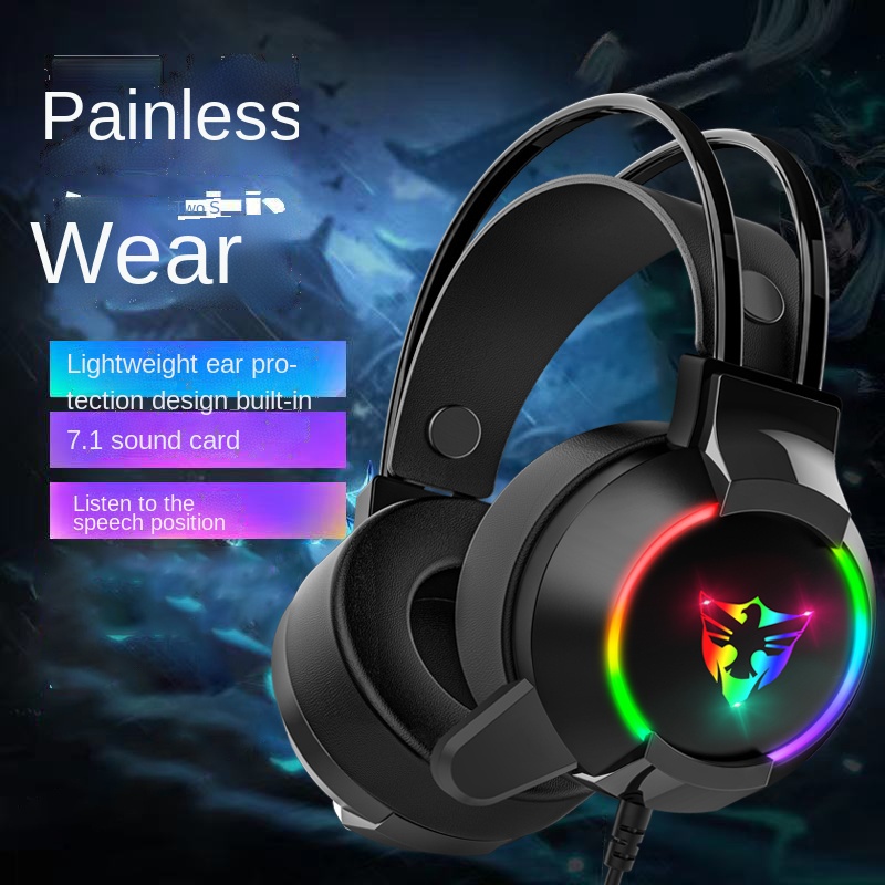 Tai nghe chụp tai máy tính gaming TOMATO SK29, có đèn LED đổi màu, có mic đàm thoại, headphone chơi game trên laptop, pc