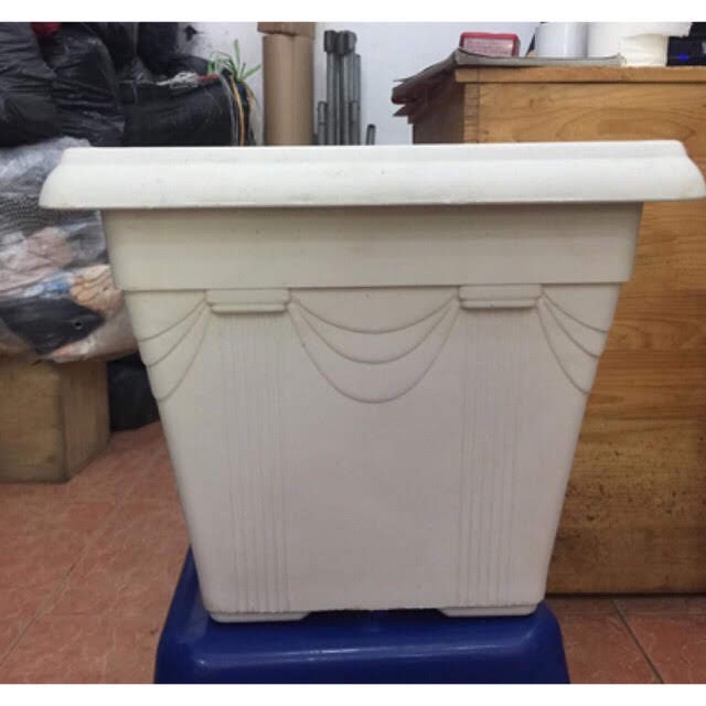 Chậu vuông nơ đại kt 48x48x39,5cm