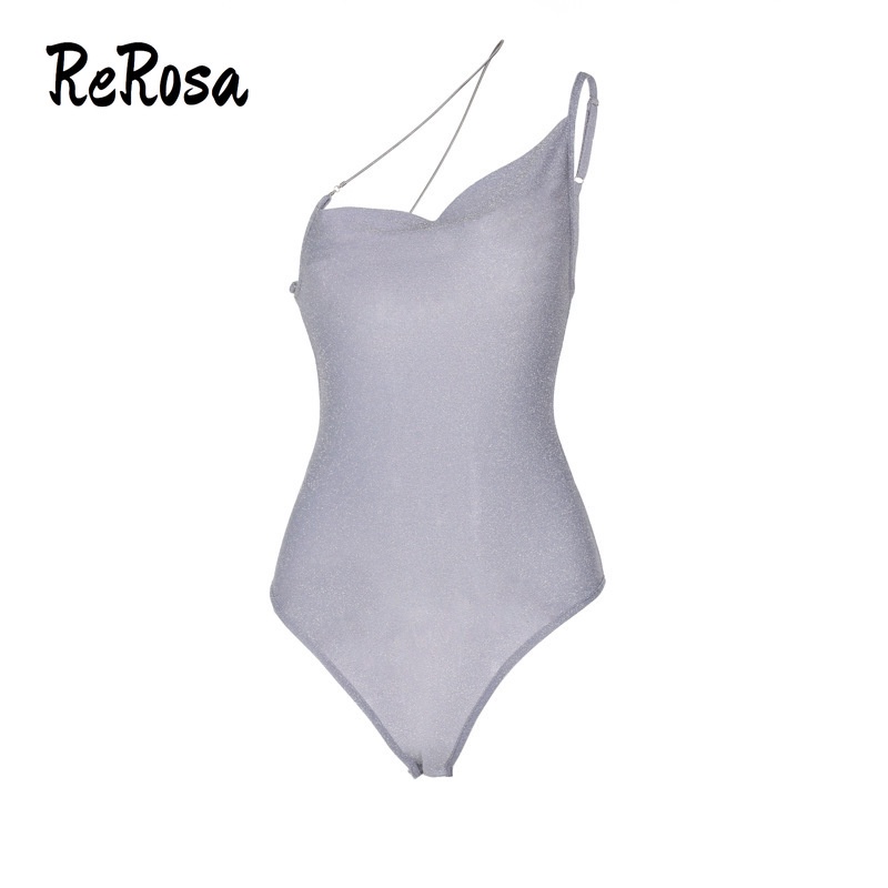 Bodysuit Lụa Bóng Hở Lưng Thời Trang Nữ Quyến Rũ 2022