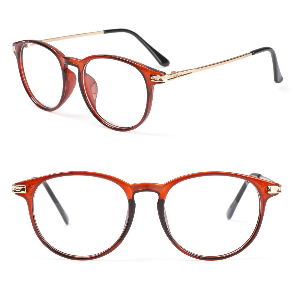 Mắt Kính Gọng Tròn Kim Loại Siêu Nhẹ Phong Cách Vintage Thời Trang Cho Nam Và Nữ