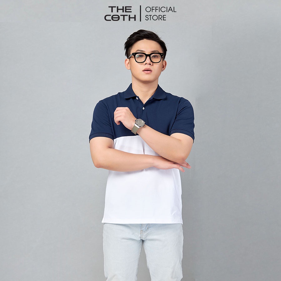 Áo Thun Polo Nam Cao Cấp phối 2 màu cực đẹp chất Cotton cao cấp phong cách sang trọng trẻ trung Thương Hiệu  THE COTH