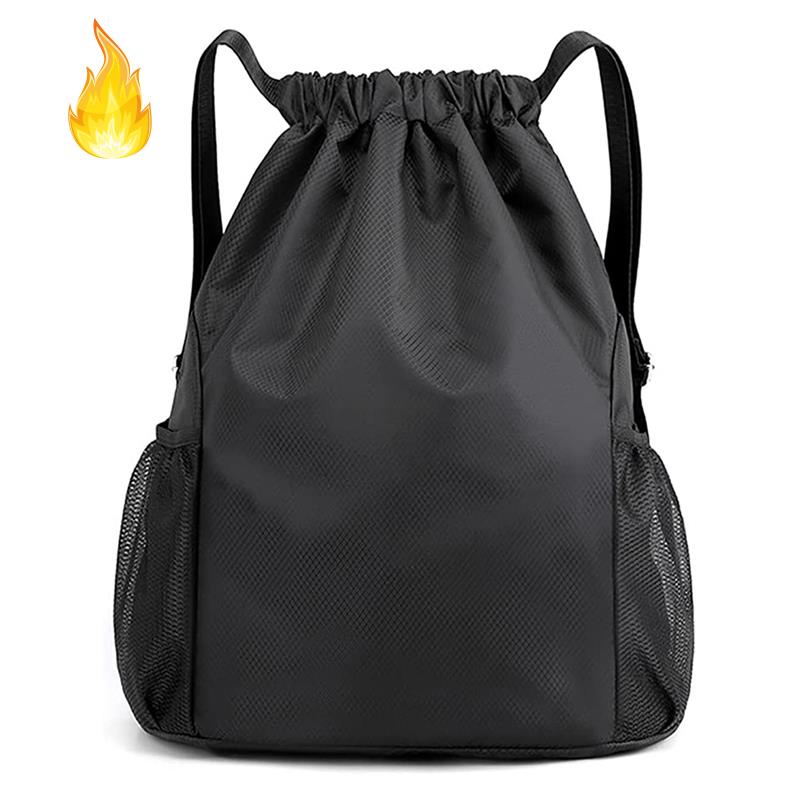 Ba Lô Thể Thao Chống Thấm Nước Có Dây Rút Phong Cách Hipster Có Túi Bên Trong Và Dây Rút Có Thể Điều Chỉnh