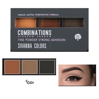 Bột kẻ mày Sivanna Colors Combinations Eyebrow 8g