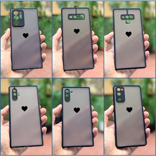 Ốp Lưng Viền Dẻo Trái Tim, Bảo Vệ Camera SAMSUNG Note 8/Note 9/Note 10/Note 10 Plus/Note 20/Note 20 FE/Note 20 Ultra