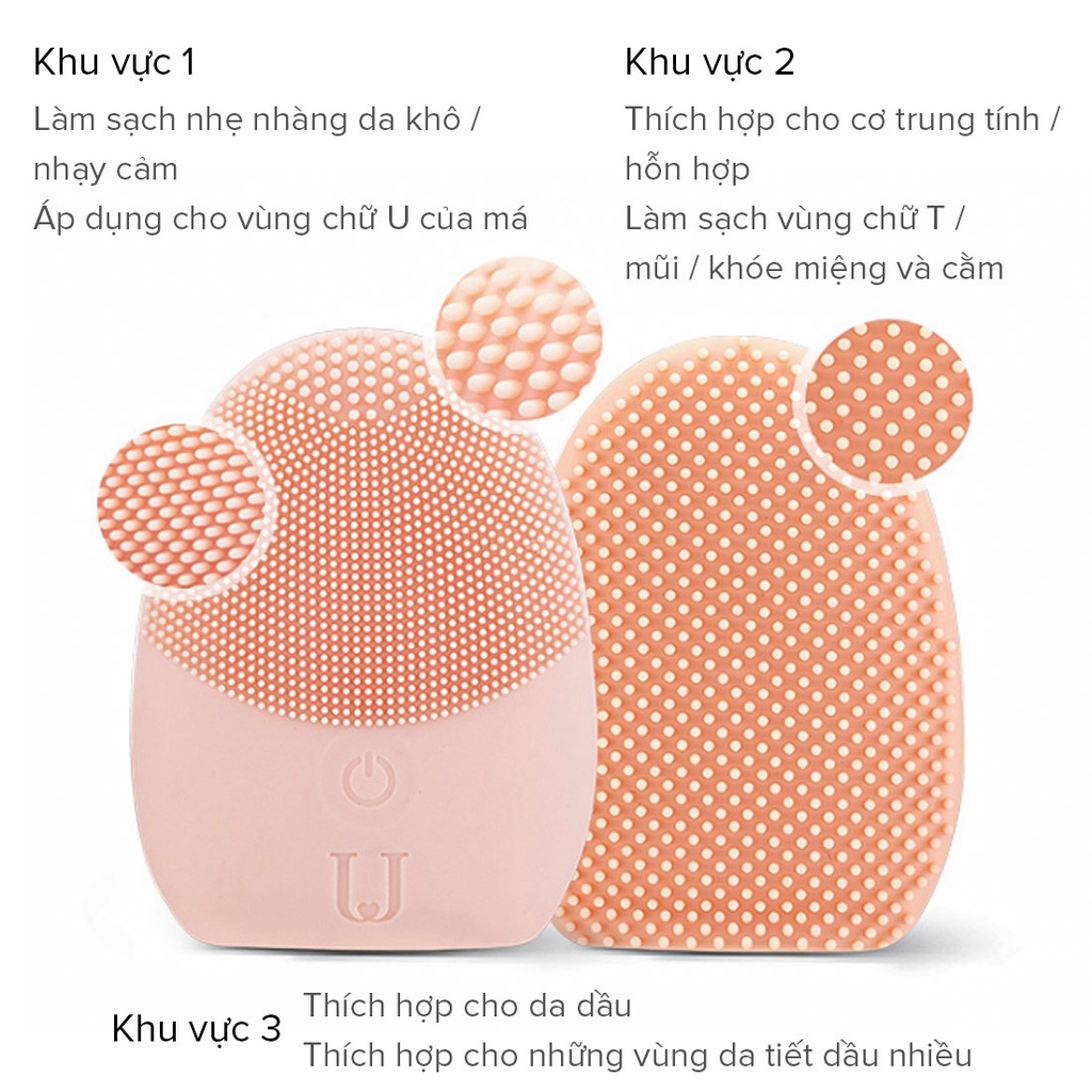 Máy Rửa Mặt Bằng Silicon Làm Sạch Sâu NV0001 Miniso-Hàng chính hãng