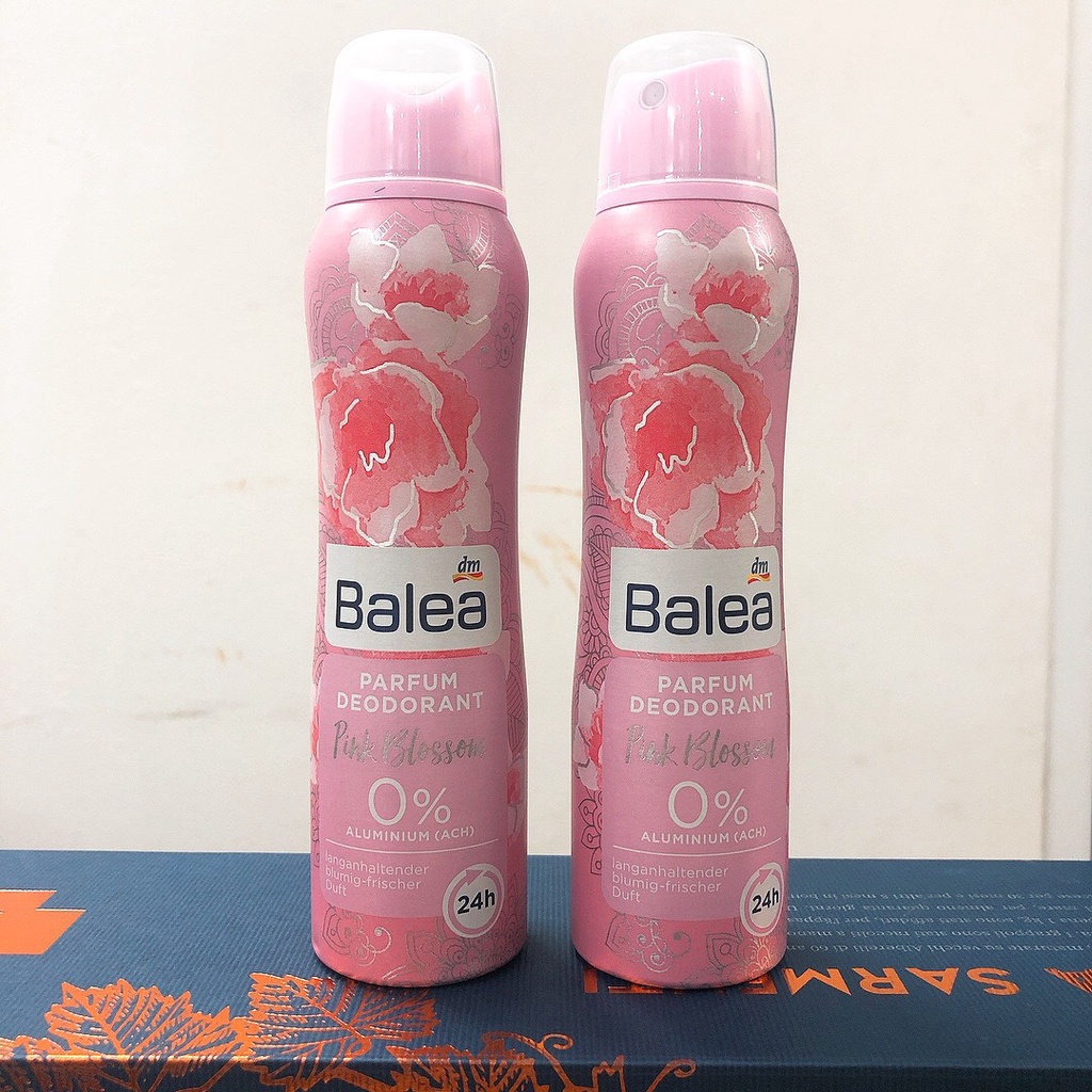 Xịt thơm, xịt khử mùi Balea Parfum Pink Blossom hương nước hoa 150ml của Đức