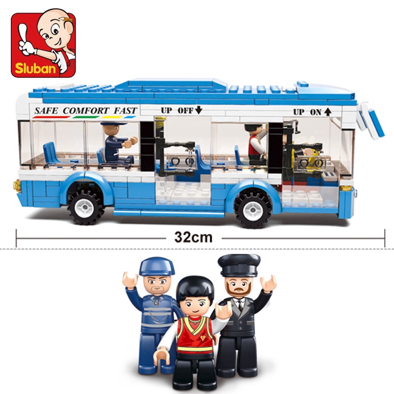 Bộ 238 đồ chơi lắp ráp xe buýt độc đáo