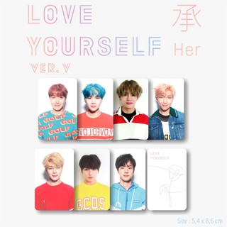 < Photocard > Bts Love Yourself Ver. V V V