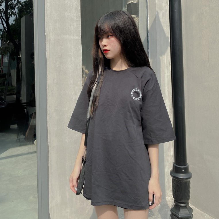 Áo thun cổ tròn tay lỡ unisex HOMIES in hình DARO