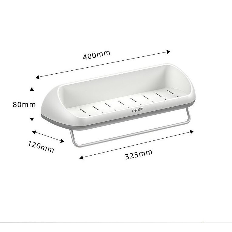 Combo 2 Kệ Treo Khăn Nhà Tắm OENON Cao Cấp Dán Tường Không Cần Khoan Đục, Kệ Ecoco Treo Tường
