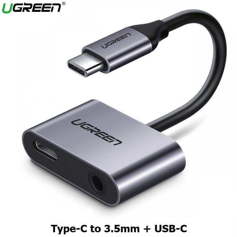 Cáp Chuyển Đổi Type-C To 3,5mm Hỗ Trợ Cổng Sạc USB-C Chính Hãng Ugreen 50596