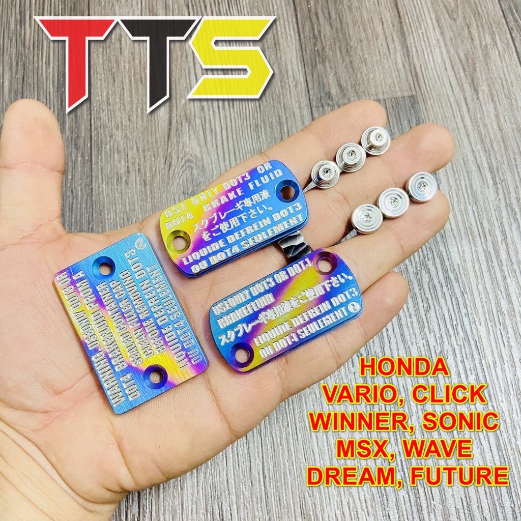 ( 7 MÀU ) Nắp dầu Titan nguyên khối CNC lắp cho các dòng xe Honda VARIO, WAVE, DREAM, SONIC, FUTURE