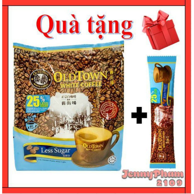 [Mã GROXUAN1 giảm 8% đơn 150K] [hàng chính hãng]Cà Phê Oldtown Less Sugar Malaysia🇲🇾