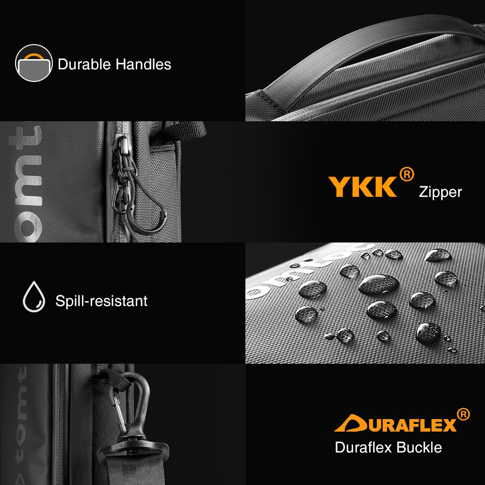 Túi Đeo Chéo Chống Sốc Tomtoc 360° Codura Dành Cho Macbook M1/M2 13/14/15/16inch