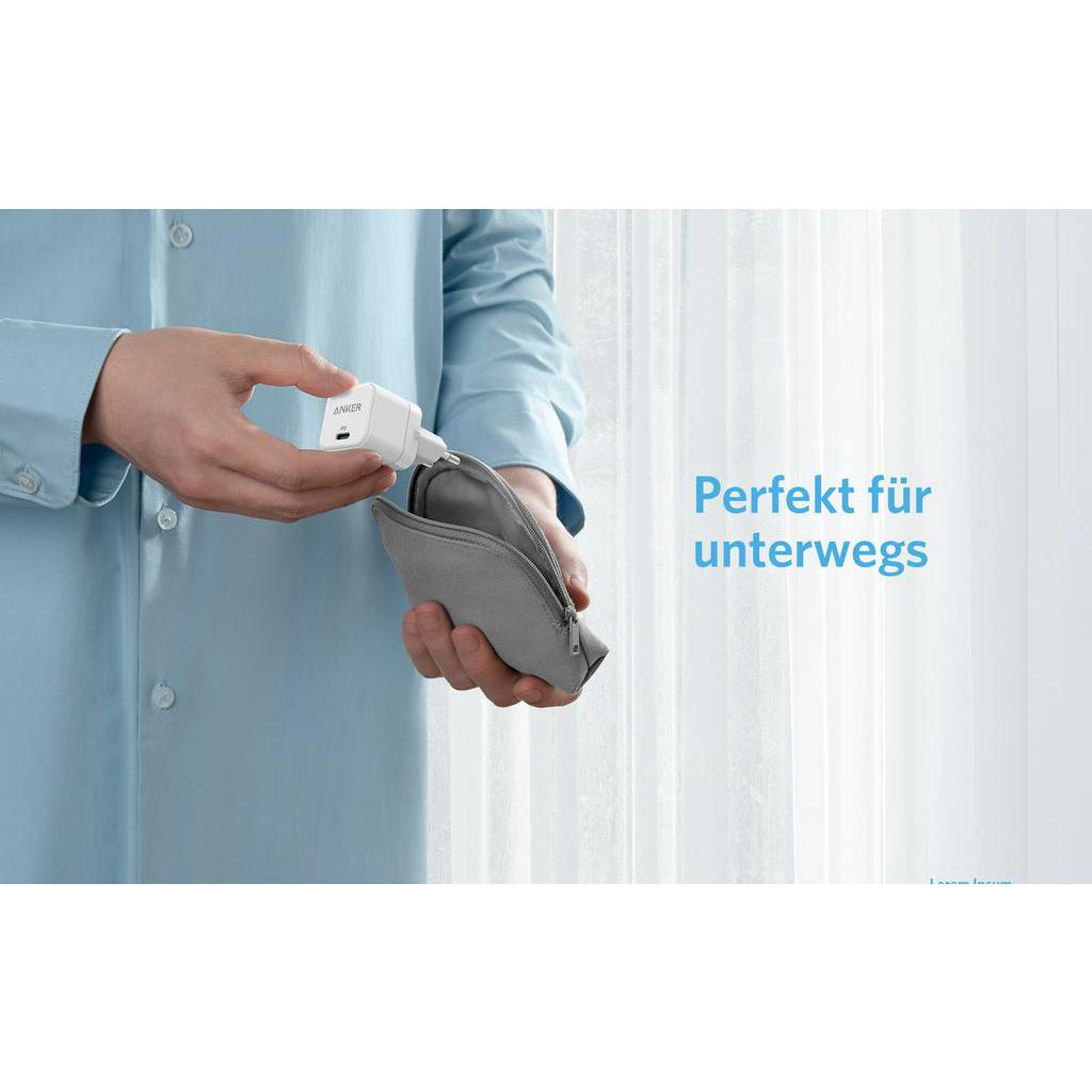 Củ sạc nhanh Anker 312 PowerPort III PD Cube 20W A2149 1 cổng USB-C | BigBuy360 - bigbuy360.vn