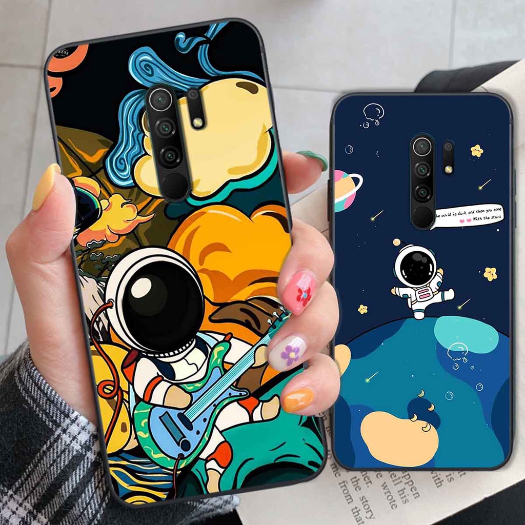 Ốp Xiaomi Redmi 9 in hình vũ trụ, phi hành gia bầu trời cute dễ thương