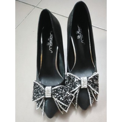 Giày đế xuồng nơ đá gót cao 5p và 8p size 33/40   061020