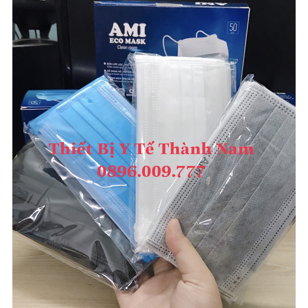 TÚI 10 CHIẾC KHẨU TRANG Y TẾ 4 LỚP AMI