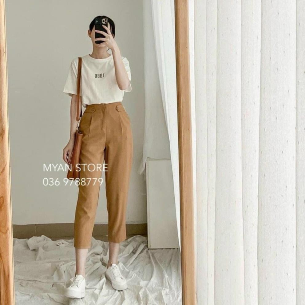 Set đồ nữ cá tính, set quần lửng áo thun đi chơi sang chảnh mùa hè đẹp 8A00051 THVVN | BigBuy360 - bigbuy360.vn