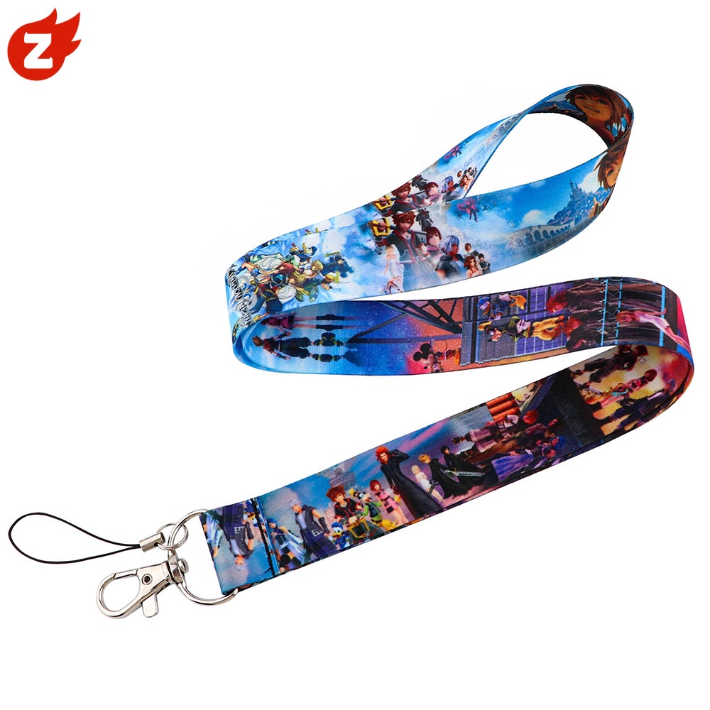 1 Dây Đeo Thẻ ID Họa Tiết Kingdom Hearts Dễ Thương