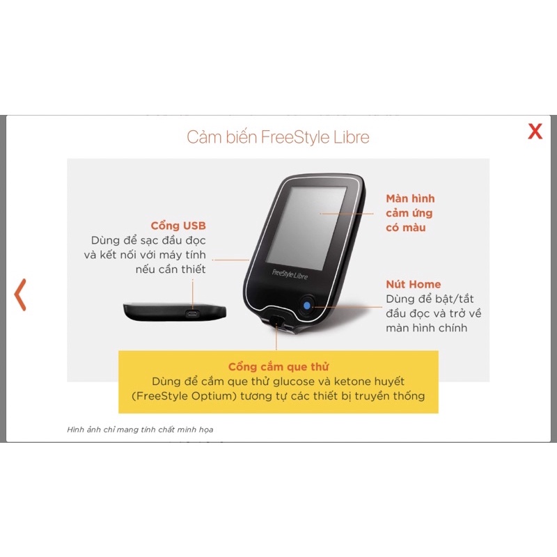 FREESTYLE LIBRE - Bộ máy đo đường huyết liên tục không cần trích máu ngón tay
