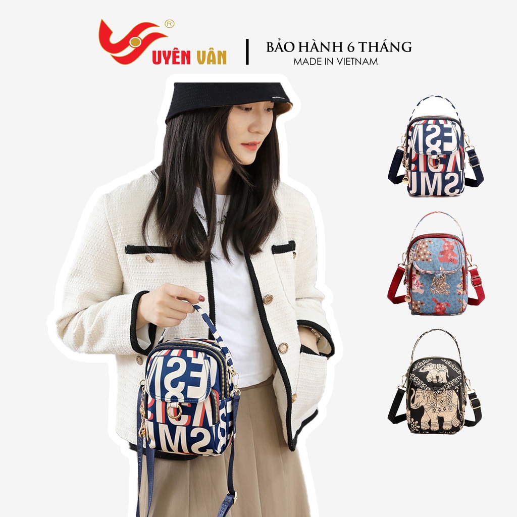 Túi mini thời trang túi xách nữ đeo chéo vai phong cách hàn quốc họa tiết nổi bật K-911-2