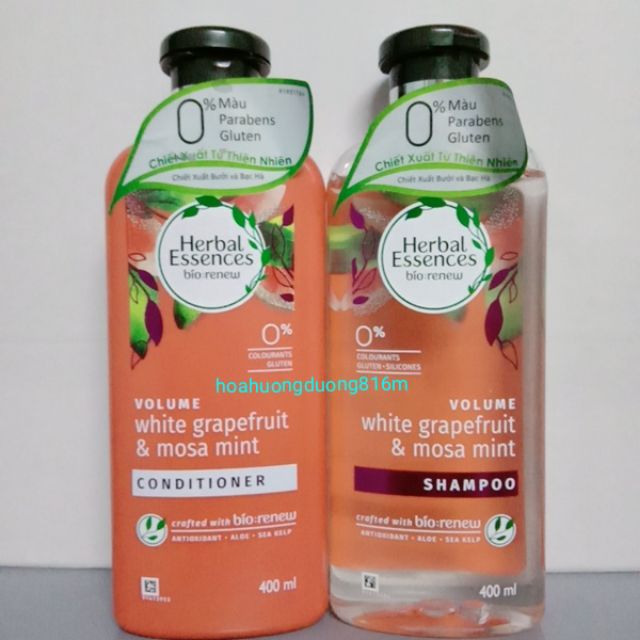 Combo Gội và Xả Herbal Essences 400ml