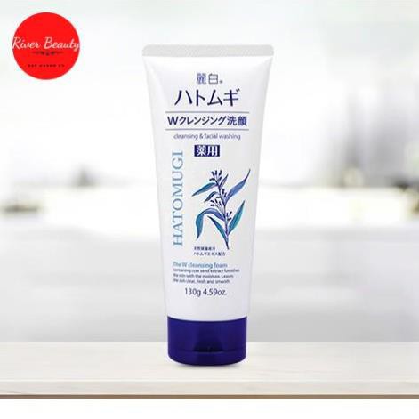 Sữa Rửa Mặt HATOMUGI Reihaku Hạt Ý Dĩ Nội Địa Nhật Bản - Tuýp 130g | BigBuy360 - bigbuy360.vn